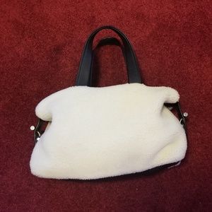 Reed Krakoff Mini Atlas satchel Ivory shearling